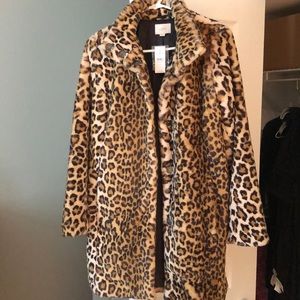 Loft Outlet Leopard Fur Coat